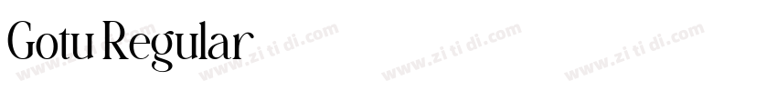 Gotu Regular字体转换